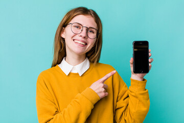 young adult pretty woman. phone concept