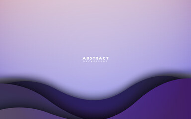 Abstract wave shape purple background vector