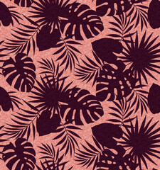 Seamless leaf colorful pattern, pattern for fabric and wallpaper, for design and decoration.