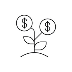 Investment icon design. isolated on white background