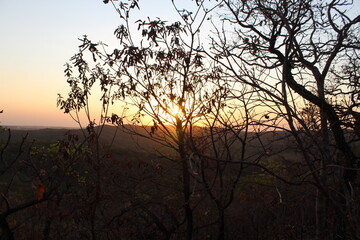 Obraz premium sunset in the mountains