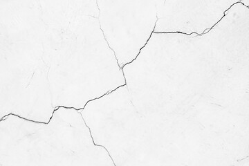 Cracked wall texture grunge damage stain background. Grey dirty old crack broken concrete wall