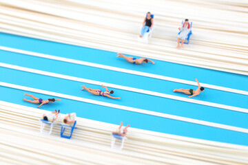 Miniature world swims in noodles