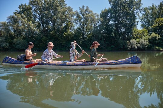 Canoe tour river swim