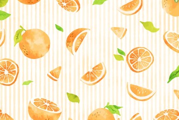 綺麗な手描きのオレンジの背景イラスト