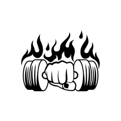 Fitness Sport logo design template 