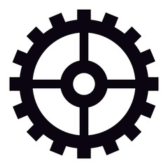 Obraz premium black gear cog machine