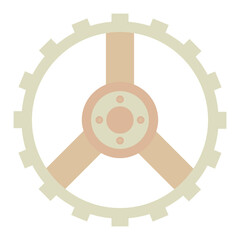 Obraz premium beige gear cog machine