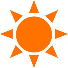 Simple and cute illustration of the sun