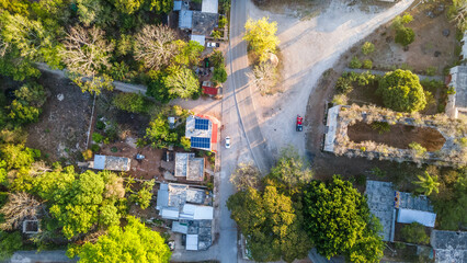 perfect dron view in yucatan