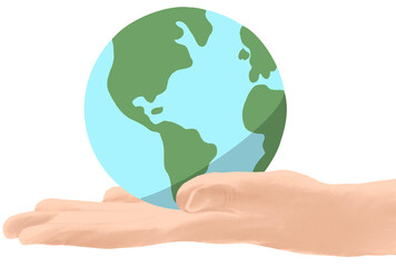 World Environment Day Concept Tree and Earth