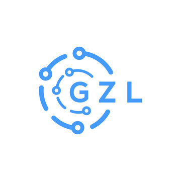 GZL technology letter logo design on white   background. GZL creative initials technology letter logo concept. GZL technology letter design.
