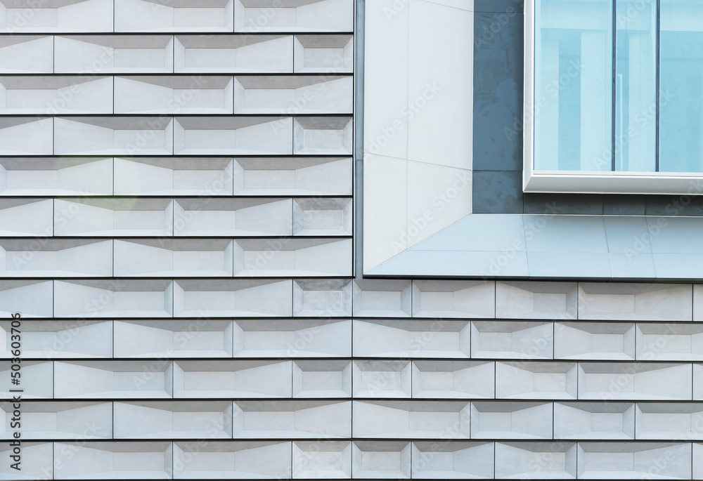 Aufkleber exterior of modern architecture. building abstract background
