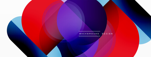 Obraz premium Geometrical minimal wallpaper. Geometric shapes. Vector illustration for wallpaper banner background or landing page