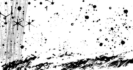vector illustration of abstract grunge halftone black and white distressed background