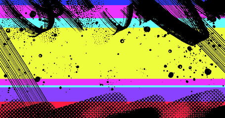 abstract 80s style colorful vivid optimistic vector background