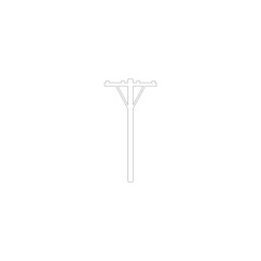 power pole icon vector drawing