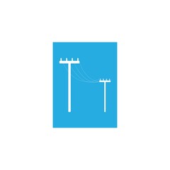 power pole icon vector drawing