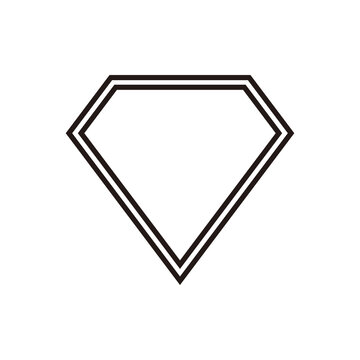 Comic hero icon, symbol shield.