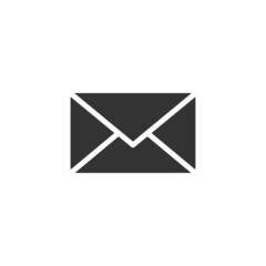 Envelope related vector glyph icon, Mail icon vector for web, computer and mobile app