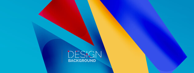 Obraz premium Background abstract overlapping shapes. Minimal composition vector illustration for wallpaper banner background or landing page