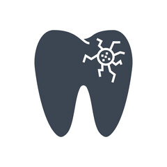 Caries Glyph Icon