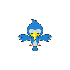 a happy bird logo, can also be used as a mascot