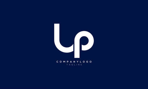 LP, PL, Abstract initial monogram letter alphabet logo design