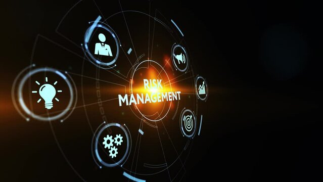 Risk Management and Assessment for Business Investment Concept. Business, Technology, Internet and network concept.