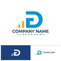 Letter F D logo vector template, Creative F D logo design concepts