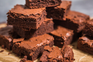 Brownie cake, chocolate