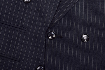 Top View of Double Breasted Pinstripe Suit