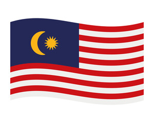 malaysian flag waving