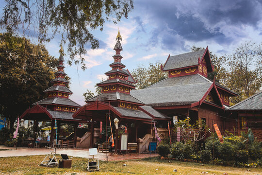 Wat Chom Sawan temple in Phrae, Thailand