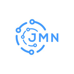 JMN technology letter logo design on white  background. JMN creative initials technology letter logo concept. JMN technology letter design.