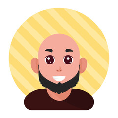 bald man prophile picture
