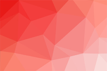 Red polygon pattern. Low poly design
