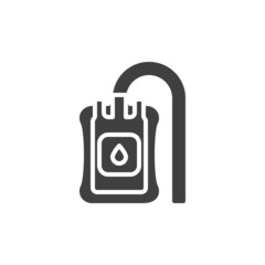 IV bag vector icon