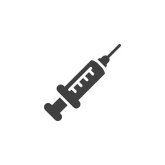 Medical injection vector icon
