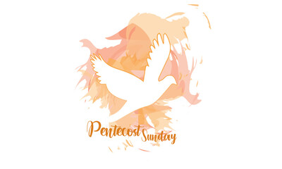 Pentecost Sunday. Holy Spirit Fire. Come Holy Spirit. Use as poster, Banner, card, flyer or T Shirt