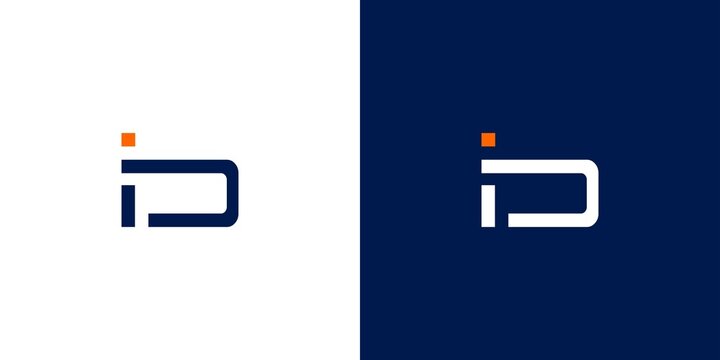 Modern and sophisticated letter ID initials logo design