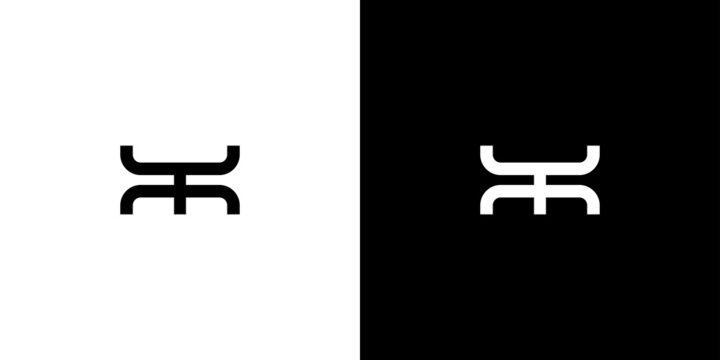Modern and unique letter YM initials logo design