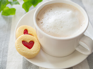 カフェオレとジャムサンドクッキー
