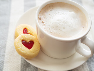 カフェオレとジャムサンドクッキー