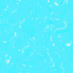 abstract texture of glass surface of blue. Glossy surface of water. Texture of liquid molten gold. Square image. 3D image. 3D rendering.