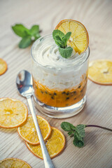 Espuma Passion Fruit Cocktail on Bar, Alcohol Cocktails, Beverages