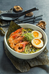 Shrimp Ramen, Seafood, restaurant, Restaurant food
