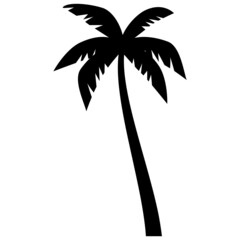 palm trees silhouettes © kaisorn