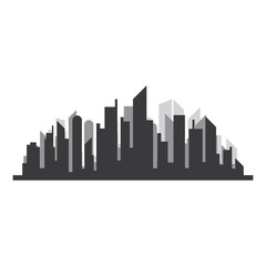 Fototapeta na wymiar city skyline silhouette design vector