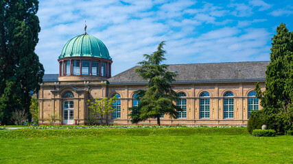 The botanical garden next to the palace. Karlsruhe, Baden Wuerttemberg, Germany, Europe